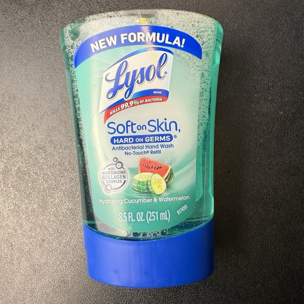 NEW Lysol No Touch Hand Soap Refill Cucumber Melon 8.5 oz NIP‎ Sealed